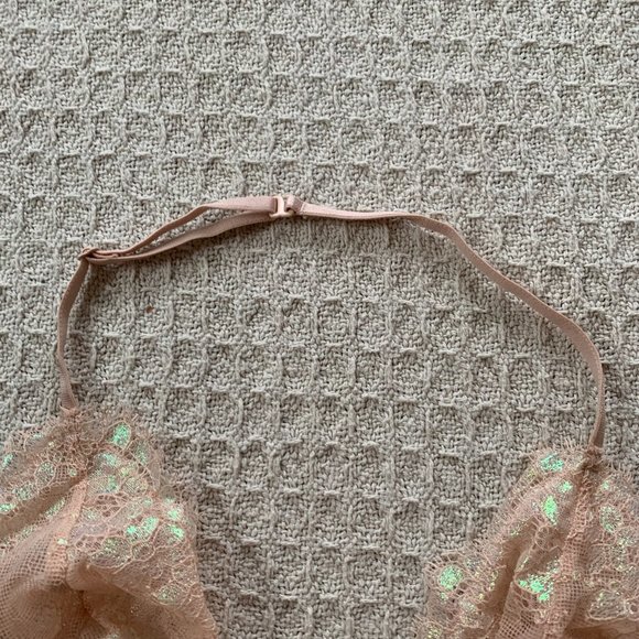 Sparkly Nude Mesh Victoria’s Secret Bodysuit - Picture 4 of 9